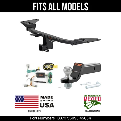 Enganche de remolque Ford Taurus 13-19 4 pines cable bola de 178" se adapta a todos los remolques Curt 4K 2" Foto 1 de 4