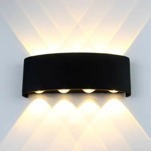 8W LED Up/Down Wall Light IP65 Waterproof Sconce Outdoor Indoor Lamp - Picture 1 of 4
