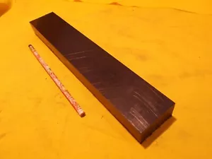 BARRA DE HDPE NEGRA lámina de plástico mecanizable stock 1"" x 2"" x 12"" de largo - Imagen 1 de 1