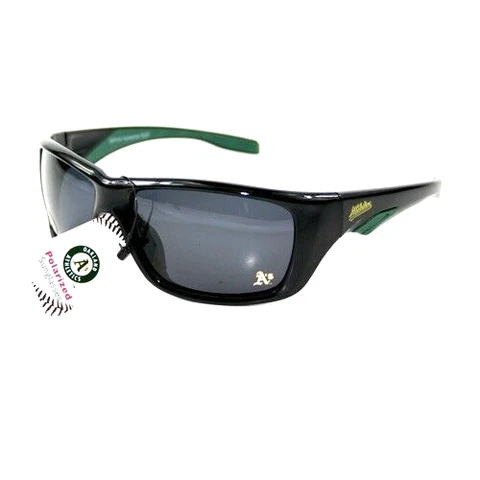 OAKLAND ATHLETICS SUNGLASSES FULL RIM SPORTS MLB POLARIZED AND W/FREE POUCH/BAG Cover
