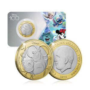 Disney 100th Anniversary D100 Monsters Inc Mike & Sully £2 BU Coin 2023