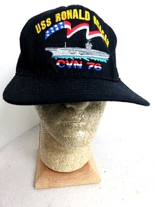 Gorra de béisbol USS RONALD REGAN CVN-76, AZUL MARINO, HECHA EN EE. UU. - Imagen 1 de 7