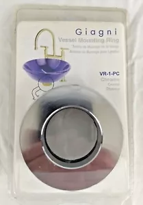 Anello di Montaggio Lavello Vaso Giagni - CROMO - Modello # VR-1-PC - Nuovo - Foto 1 di 7