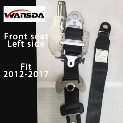 Cinturón de seguridad de coche para Toyota Camry 2012-2017 asiento delantero lado izquierdo pretensor negro Foto 1 de 4