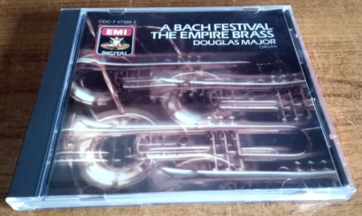The Empire Brass Quintet + Douglas Major [organ] - A Bach Festival - CD - 1986 - Image 1 of 3
