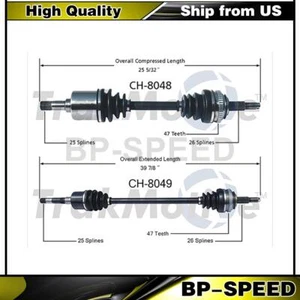 Fits Dodge 600 1987-1988 2 X TrakMotive Front Cv Joint CV Axle Shaft - Picture 1 of 3