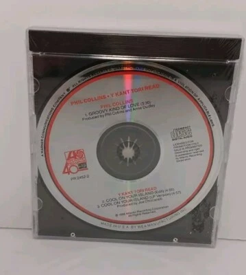 Phil Collins / Y Kant Tori Read CD (1988) SEALED, Split-Artist Promo Single - Imagem 1 de 4