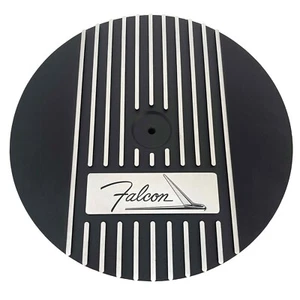 Ford Falcon Air Cleaner Kit - Black - 14" Round - Engraved Logo - Ansen USA - Foto 1 di 7