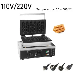 220/110V Commercial Electric Waffle Maker Machine Hotdog Waffle Lolly Corn Maker - Picture 1 of 13