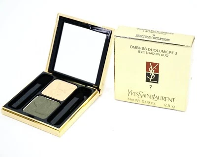 Yves Saint Laurent Eye Shadow Duo Antique Gold/Bronze Green ~ 7 ~ FullSize (NIB) - Image 1 of 4