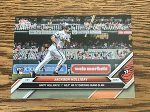 Jackson Holliday RC - 2024 MLB TOPPS NOW Tarjeta 498 - 1st HR GRAND SLAM En mano Os - Imagen 1 de 2