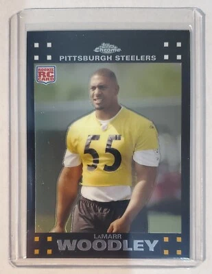 2007 Topps Chrome Lamarr Woodley #TC236 RC - Image 1 of 2