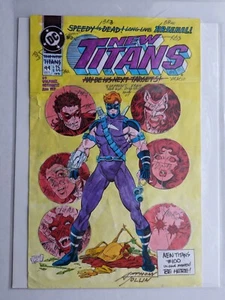 NEW TITANS 99 NIGHTWING PRODUCTION ART HAND COLORED SIGNED ADRIENNE ROY w/COA - Picture 1 of 17