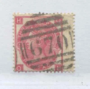 1867 3d Plate 5 OH struck by a St. Austell numeral 670 - Picture 1 of 1