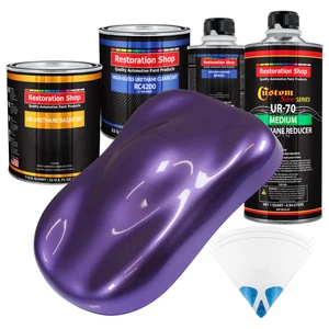Plum Crazy Metallic Quart URETHANE BASECOAT CLEARCOAT Car Auto Body Paint Kit - Picture 1 of 5