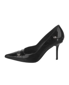 Christian Dior Women's Black Patent Leather Heels Shoes sz: 6 US 36 IT ($730 RT) - Picture 1 of 5