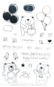 WPLUS9 Friends For All Seasons Herbst Acryl Stempelset mit passenden Stanzen - Bild 1 von 2