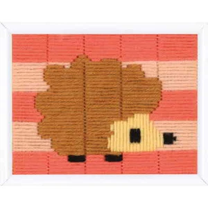 Vervaco stamped long stitch kit "Kleiner Igel", 12,5x16cm, DIY - Picture 1 of 2