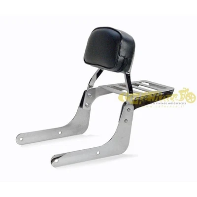 Spaan low chrome driver backrest with luggage rack Kawasaki Vulcan S 650 - Image 1 of 2