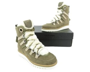 Cole Haan Woman’s Size 5B Zerogrand Luxe Hiker Boots Stone Grey/Dune NIB - Picture 1 of 7