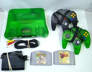 Consola Nintendo 64 Jungle Green De Colección - Pack Expansión - 2 juegos - 2 mandos probados - Imagen 1 de 16