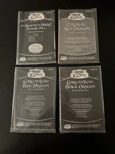 Dungeons & Dragons Miniaturas Iconos Paquetes de Escenario Leyenda Drizzt Dragón Rojo 8000 - Imagen 1 de 2