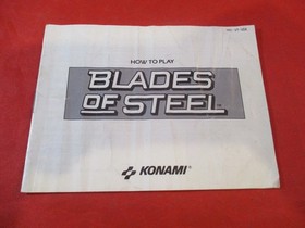 Blades of Steel Nintendo NES Instruction Manual Booklet ONLY