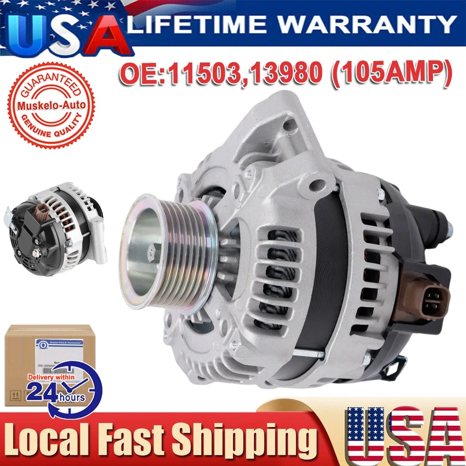 OEM Alternator For 2006-2011 Honda CRV CIVIC 2004-2008 Honda Accord 2.4L 13980 Foto 1 de 4