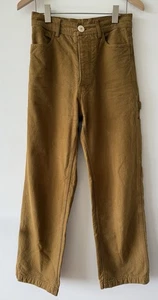 Pantalones prácticos Jesse Kamm de tiro alto para mujer de lona de algodón - talla 2 / tabaco - Imagen 1 de 8