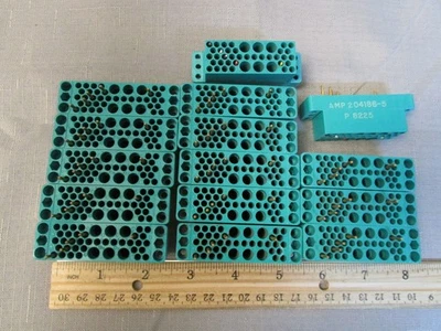 (15) AMP 204186-5 mit je 5 Pins für NIM NIMBIN CAMAC Module Plugins - Bild 1 von 2