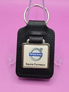 Keyring Key Ring - Vintage Volvo Dealer Dealership Key Fob Squire Furneaux - Picture 1 of 2