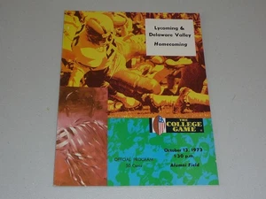 1973 LYCOMING AT DELAWARE VALLEY (PA) COLLEGE FOOTBALL PROGRAM  EX-MINT - Picture 1 of 1