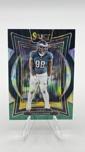 2024 Panini Select - Concourse Jalen Carter #65 Black & Green Shock Prizm - Picture 1 of 2