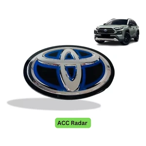 Front Grille Emblem with ACC Radar RAV4 HYBRID 2019-2023 BLUE 53141-33130/33140 - Picture 1 of 4