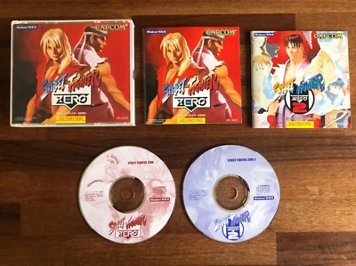 STREET FIGHTER ZERO, ZERO 2 - WINDOWS 95 PC Capcom VGC *** Japanese *** - Image 1 of 4