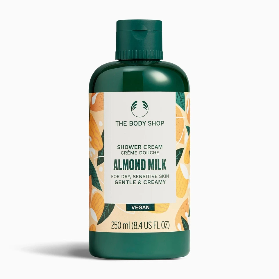 Crema de ducha de leche de almendras THE BODY SHOP ~ 8,4 OZ. Piel sensible seca 200 ml Foto 1 de 1