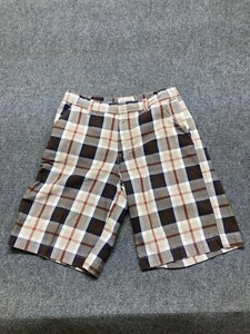 Arizona Shorts Boys Size 14 Husky Plaid Bermuda Shorts Adjustable Waist - Picture 1 of 10