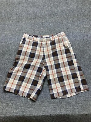 Arizona Shorts Boys Size 14 Husky Plaid Bermuda Shorts Adjustable Waist - Image 1 of 4