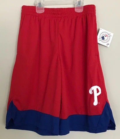 New Philadelphia Phillies Boy's Shorts Size Large 12/14 (Small INK dot on back) Cover