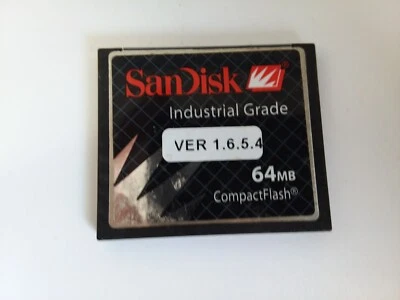 SANDISK SDCFB-64-201-80 INDUSTRIAL GRADE COMPACT FLASH CARD 64MB - Image 1 of 2