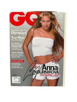 Anna Kournikova Signed (August 2000) GQ Magazine JSA - Image 1 of 2