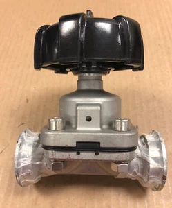 1" Manual Hygienic Diaphragm Valve GEMÜ 673 SS Top ITT SS Body  - Picture 1 of 4