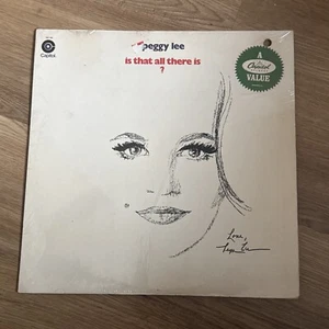 Signed / Autographed PEGGY LEE IS THAT ALL THERE IS LP Partially Sealed - Imagen 1 de 3