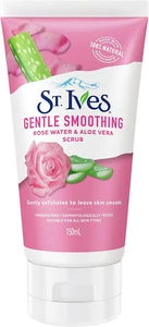 St Ives Face Scrub Gentle Smoothing Rose Water & Aloe Vera 150 Ml - Picture 1 of 12