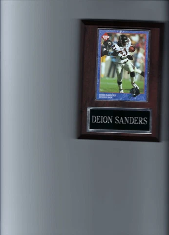 DEION SANDERS PLAQUE ATLANTA FALCONS FOOTBALL NFL   C Cover