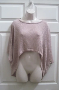 Wet Seal Damen XL Beige Pullover Dünn Strick Freizeit Kurzarm Cropped Neu mit Etikett - Bild 1 von 14