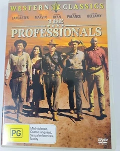 The Professionals Reg 4 DVD Burt Lancaster Lee Marvin Jack Palance EXC - Picture 1 of 4
