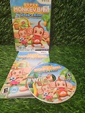 Super Monkey Ball: Step & Roll (Nintendo Wii, 2010) Complete Black Case Tested