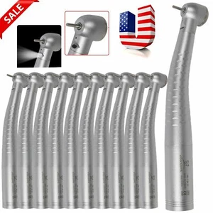 Pieza de mano dental de fibra óptica LED de alta velocidad 1-10 par apta para acoplador KAV 4/6H - Imagen 1 de 9