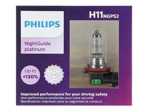 Philips H11 NightGuide Platinum Headlight Halogen Bulbs | H11NGPS2 | Pack of 2 - Picture 1 of 5